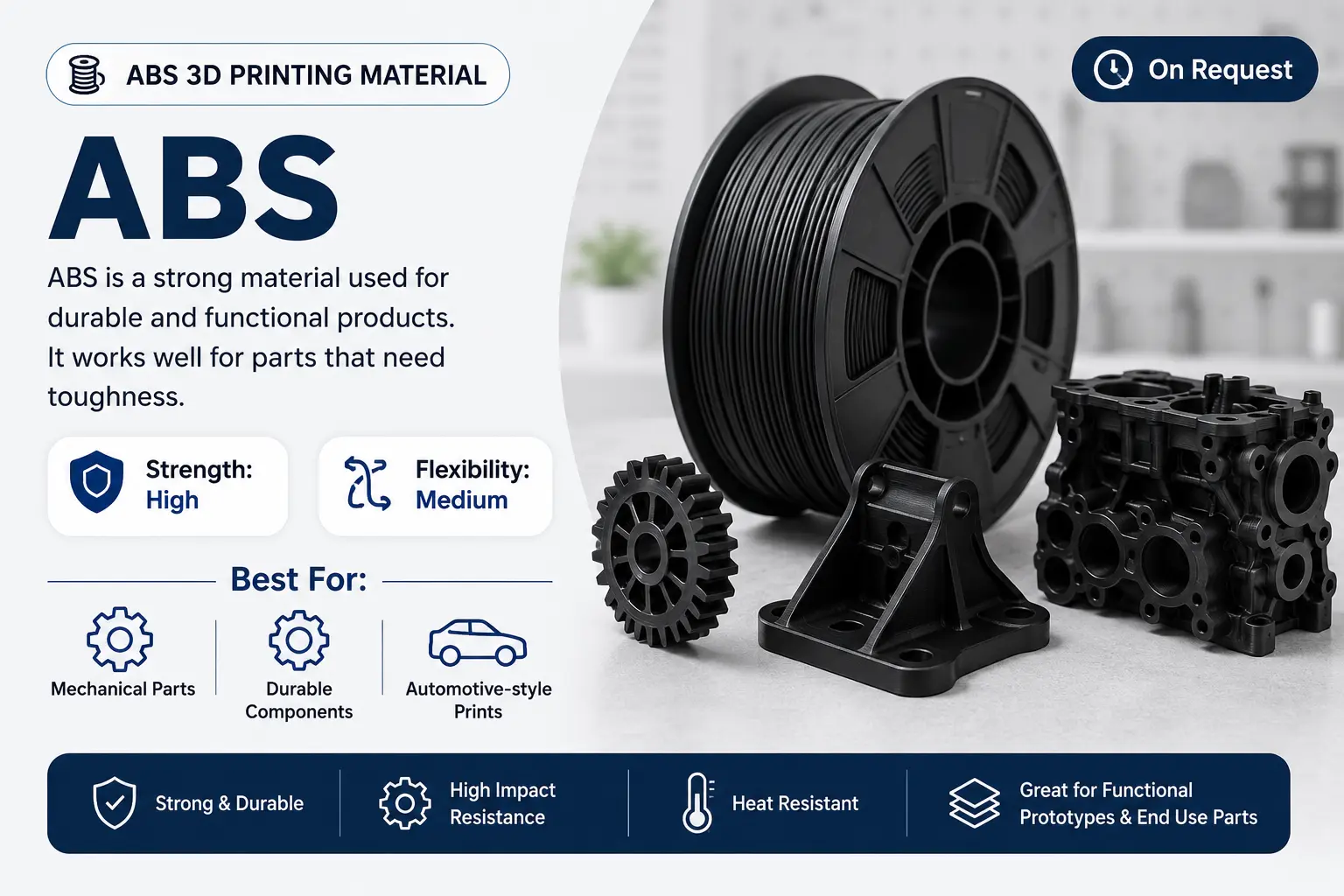 ABS 3D printing material