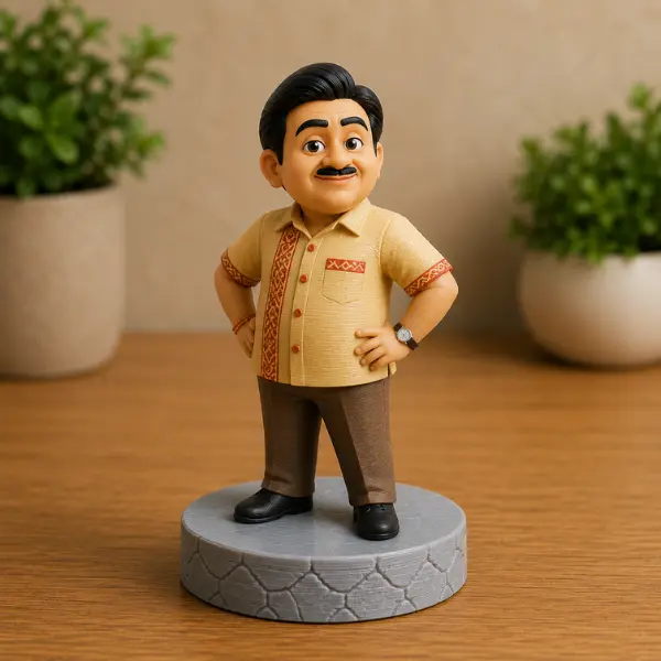 Miniature Jetha Lal Figure