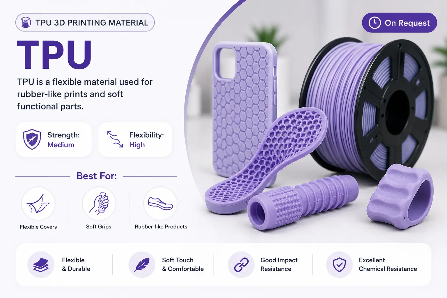 TPU 3D printing material