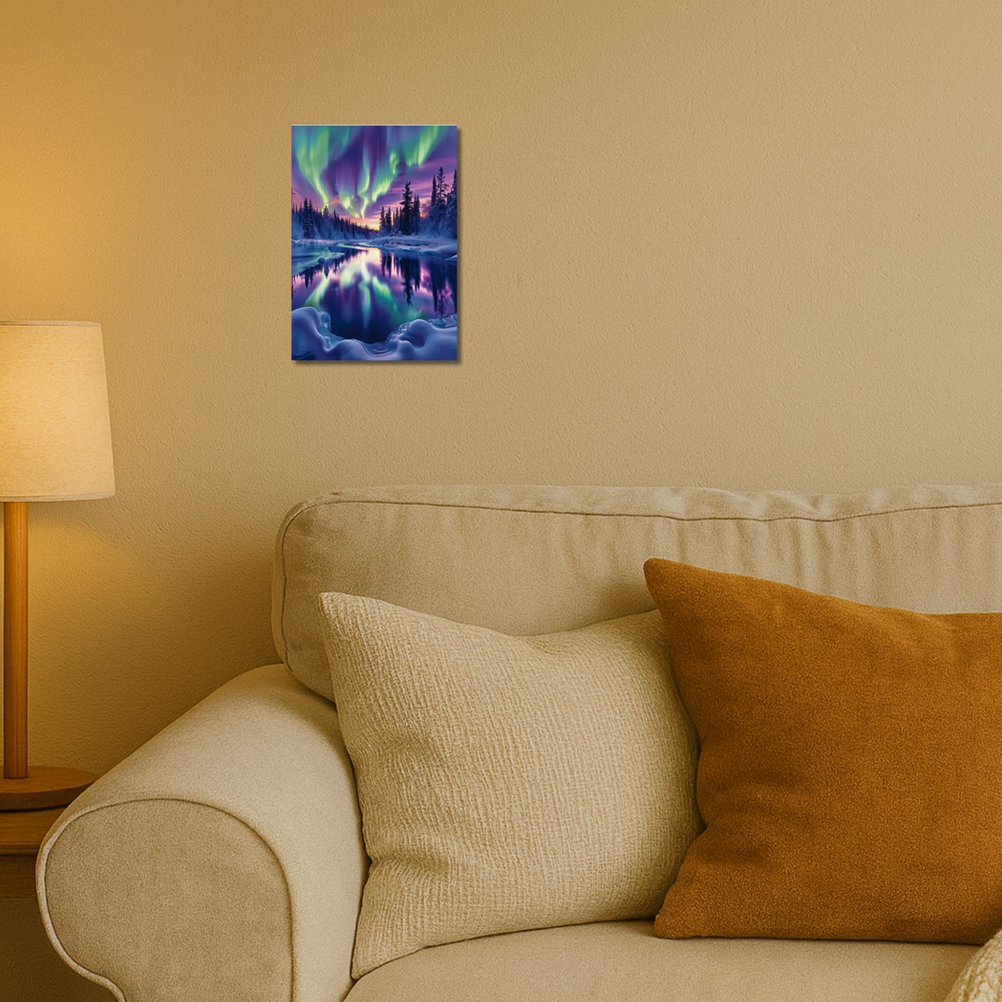 Aurora Borealis Reflection Poster A4 thumbnail 2