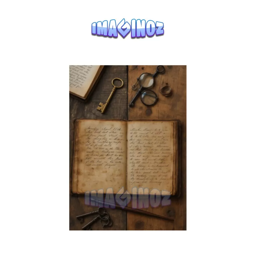 Brown Aesthetic Vintage Journal Poster A4