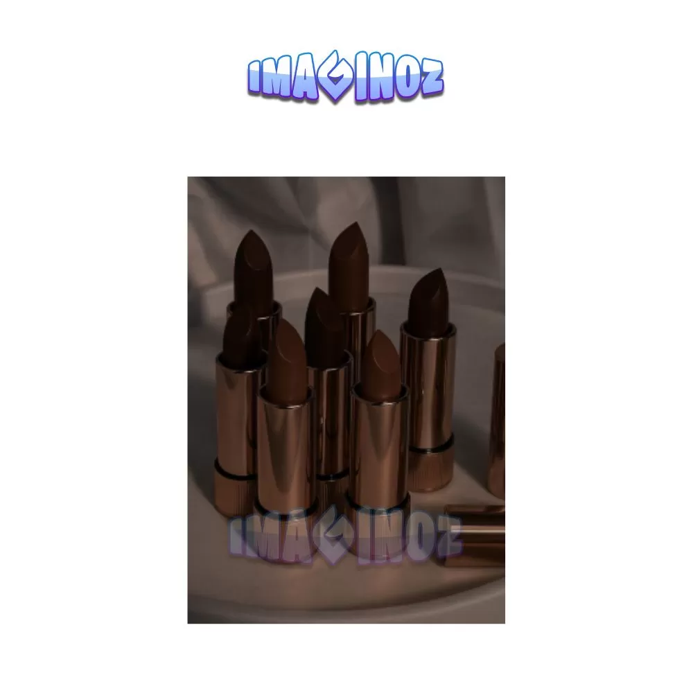 Brown Lipstick Aesthetic Poster A4