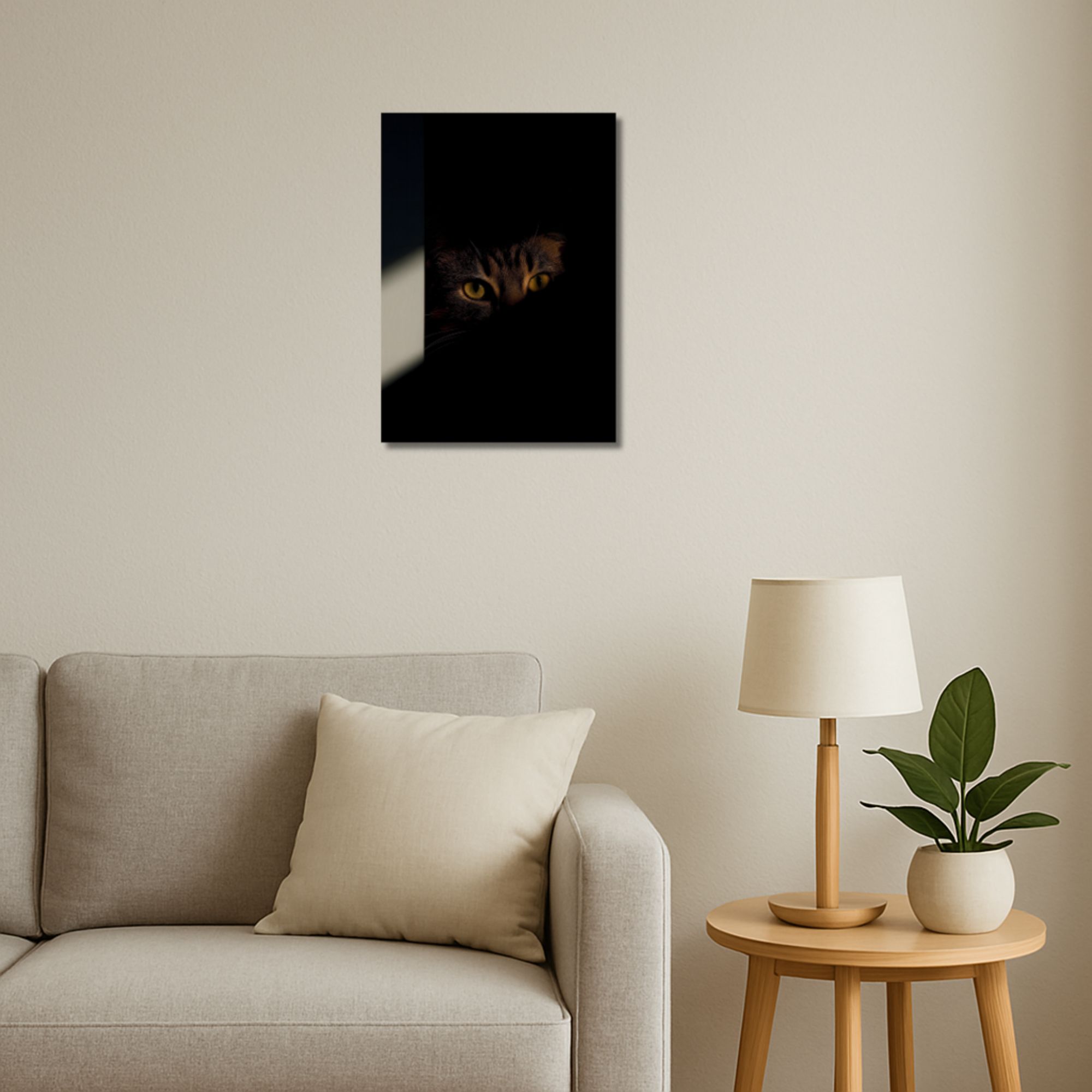 Cat in Shadows Poster A4 thumbnail 2