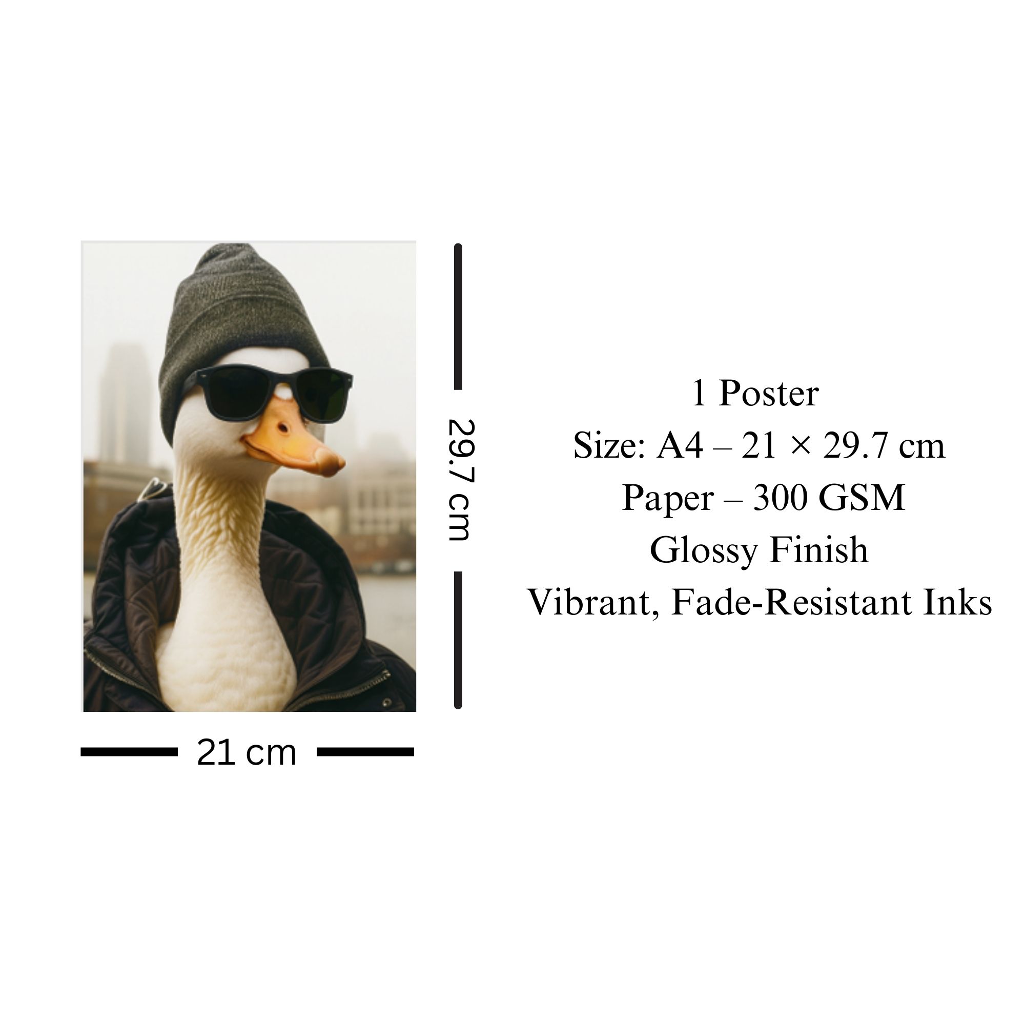 Cool Duck Poster A4 thumbnail 3