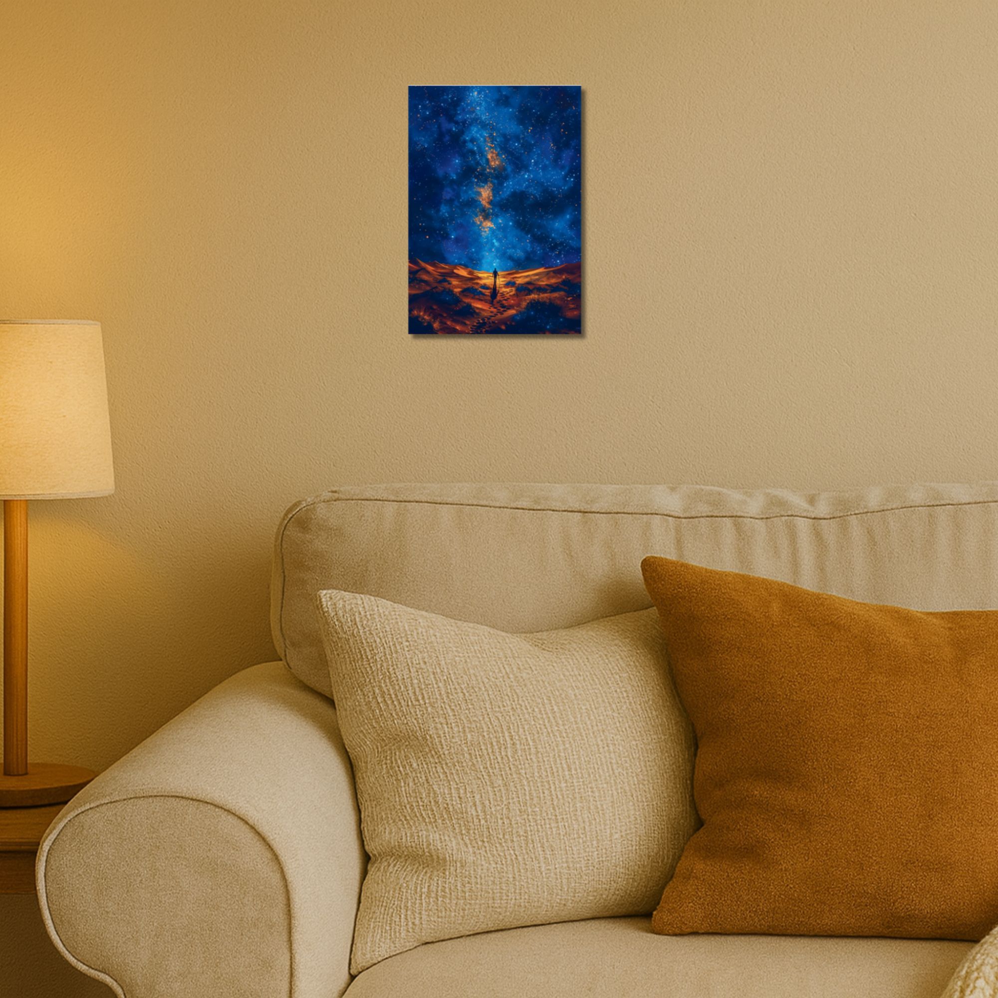 Cosmic Desert Night Poster A4 image 2