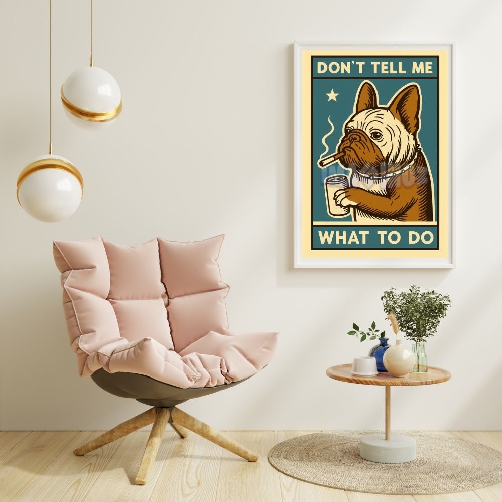 Don’t Tell Me What To Do Dog Poster A4 thumbnail 2