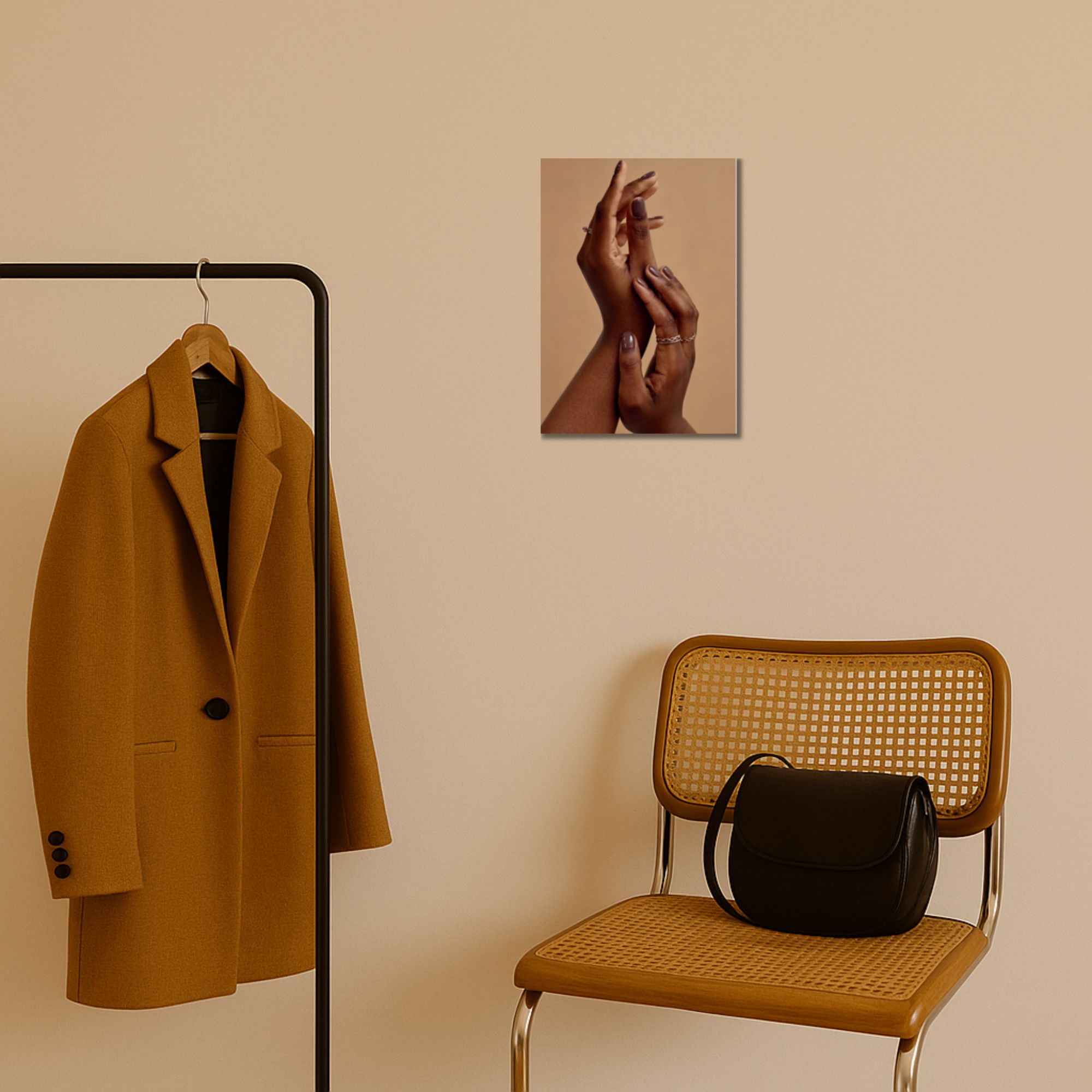 Elegant Brown Hands Poster A4 thumbnail 2