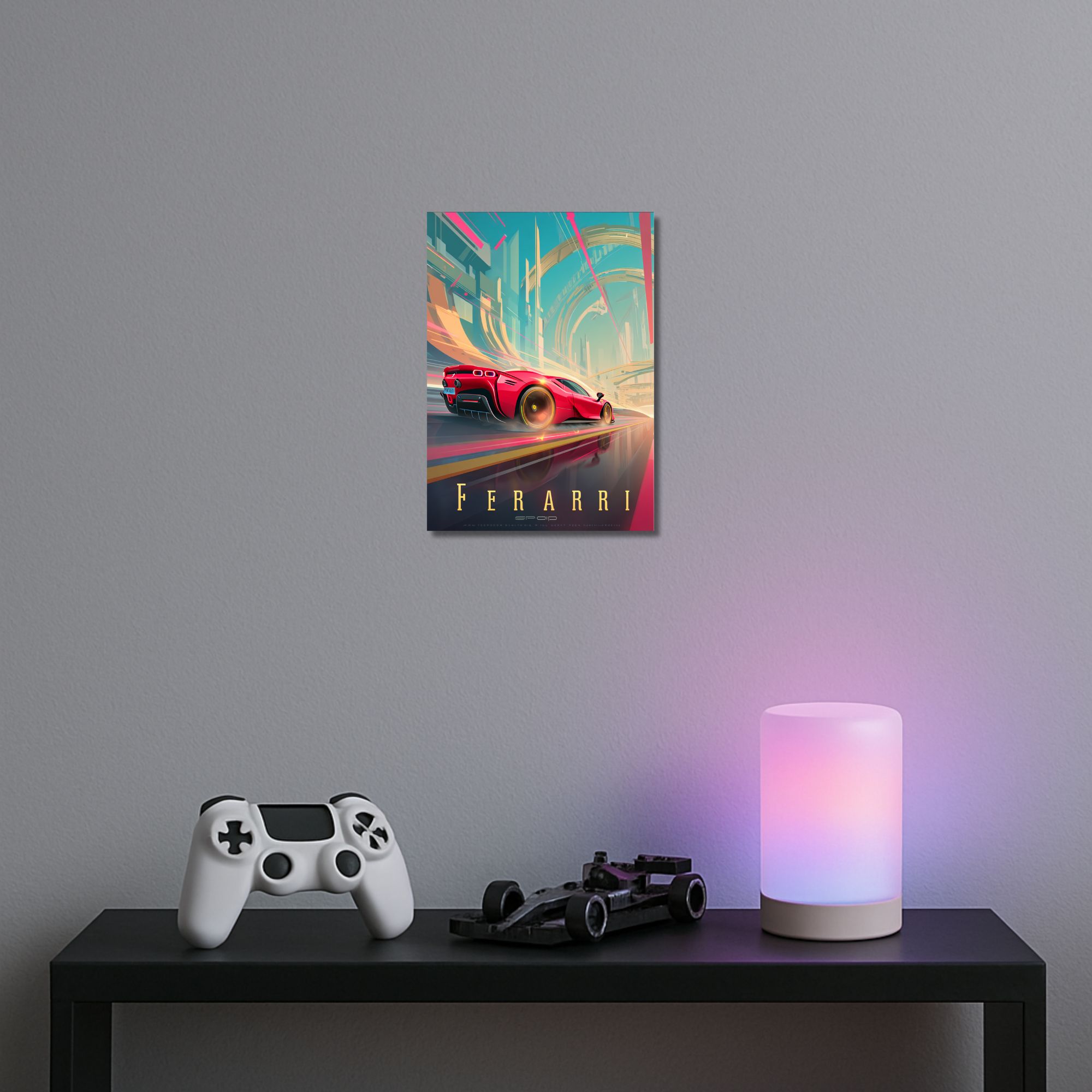 Ferrari Futuristic Poster A4 | Supercar Speed Wall Art thumbnail 2