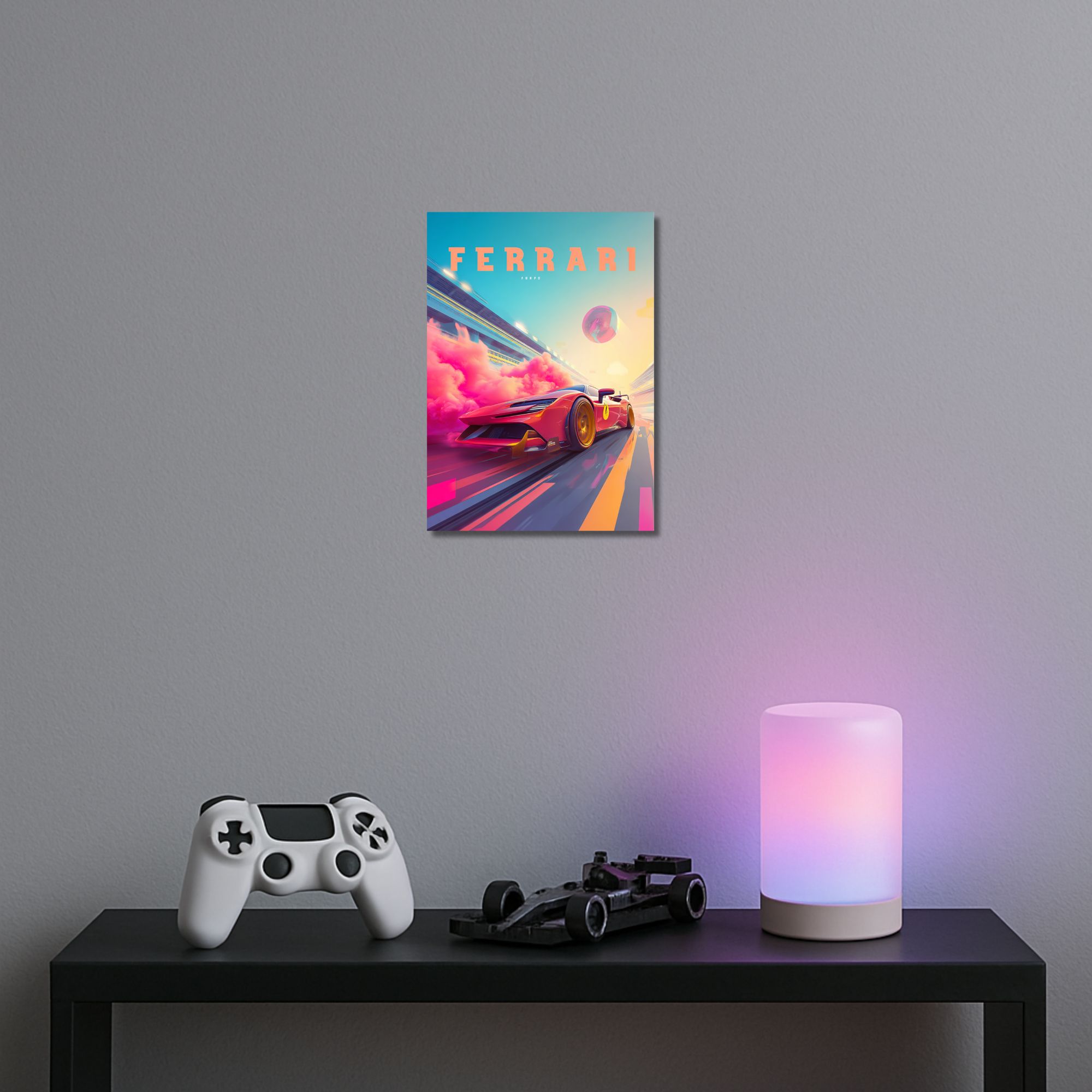 Ferrari Racing Poster A4 | Futuristic Supercar Wall Art thumbnail 2
