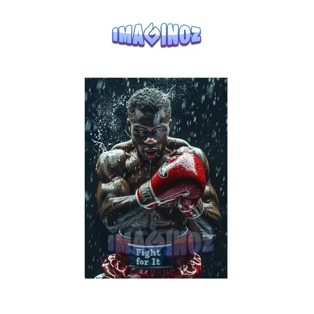 Fight for It Boxing Gym Poster A4