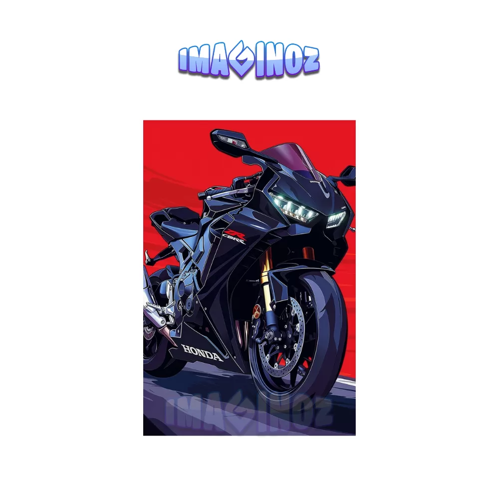 Honda CBR Fireblade Superbike Poster A4 | Premium Wall Art