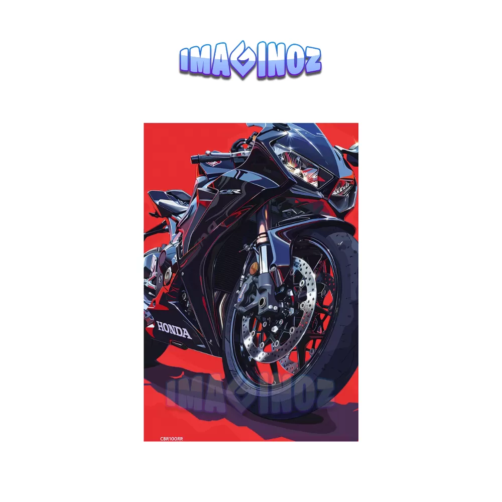Honda CBR Superbike Poster A4 | Premium Motorcycle Wall Art