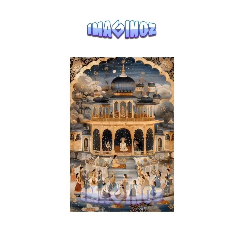Indian Palace Heritage Poster A4 | Royal Cultural Wall Art