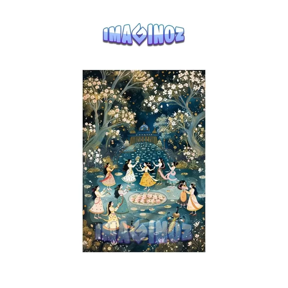 Indian Traditional Dance Poster A4 | Cultural Heritage Wall Art