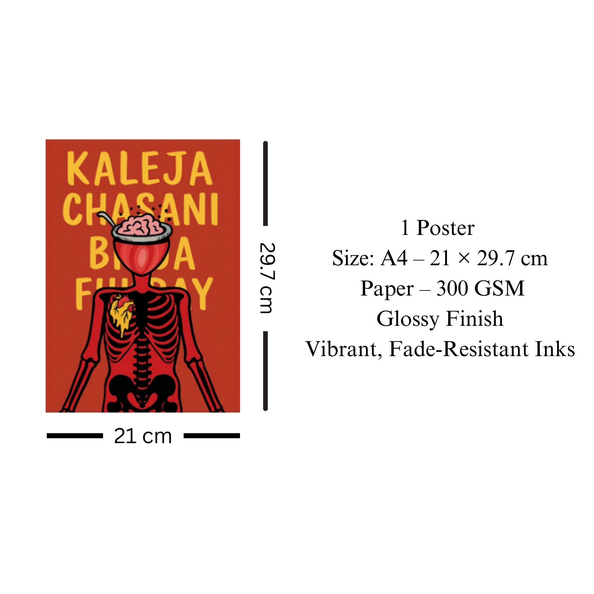 Kaleja Chasani Poster A4 thumbnail 3