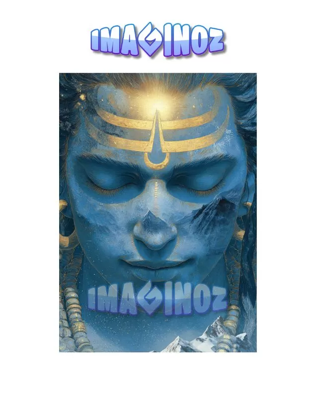 Lord Shiva Meditation Poster A4