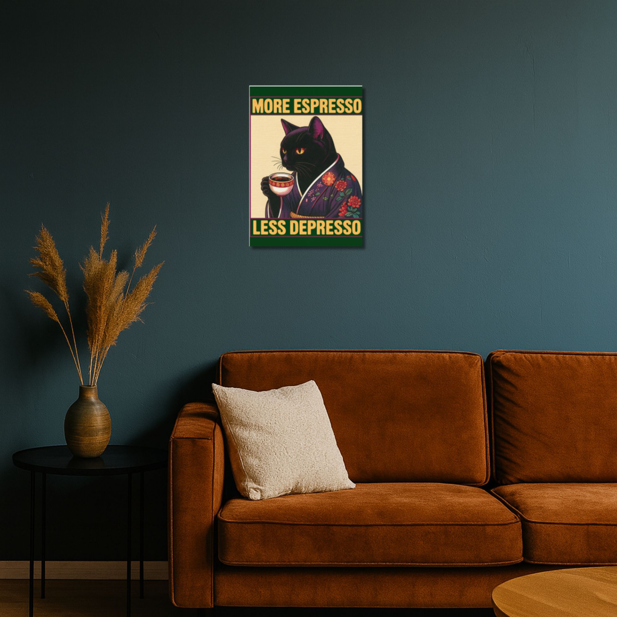 More Espresso Less Depresso Poster A4 thumbnail 2