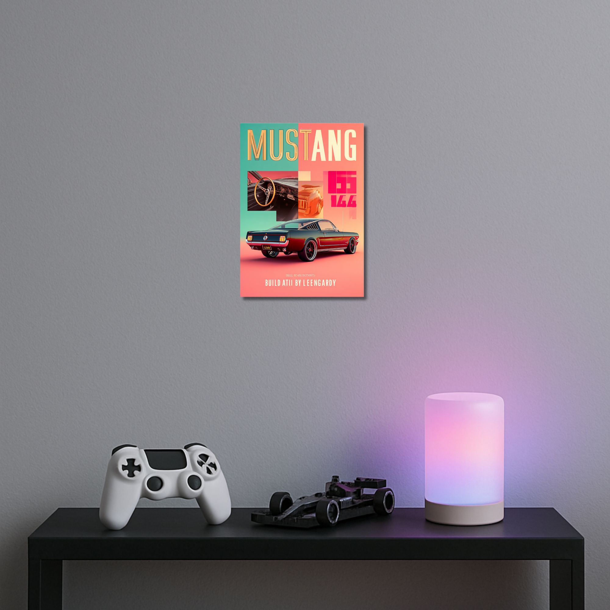 Mustang Classic Poster A4 | Retro Muscle Car Wall Art thumbnail 3