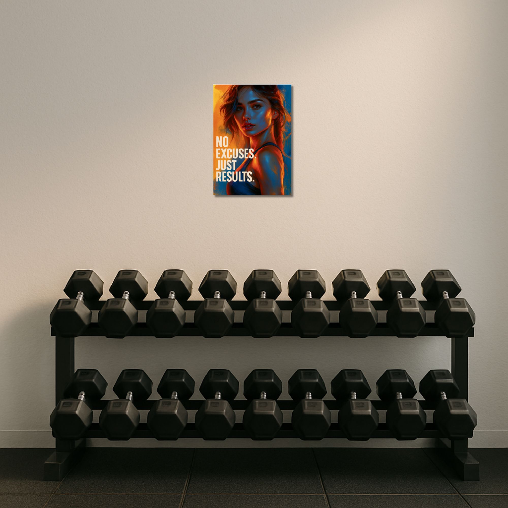 No Excuses Gym Poster A4 thumbnail 2