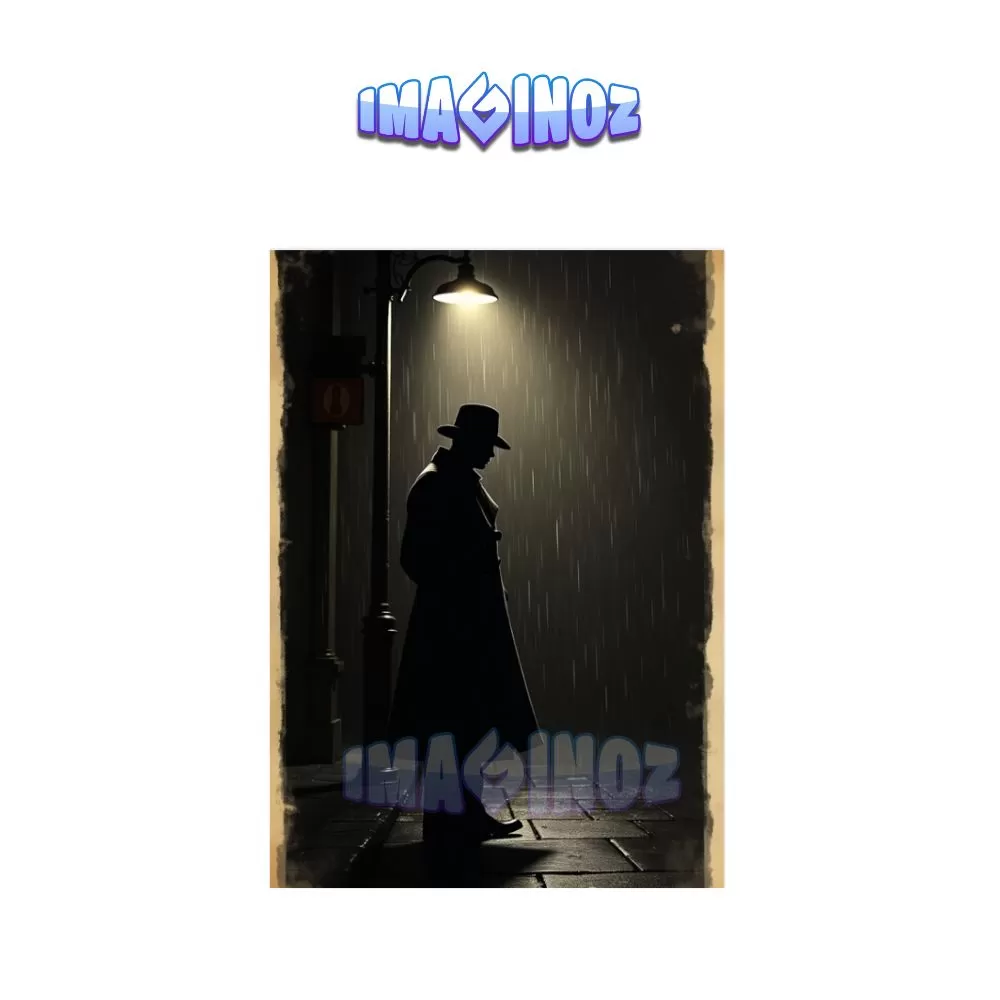 Noir Detective Poster A4