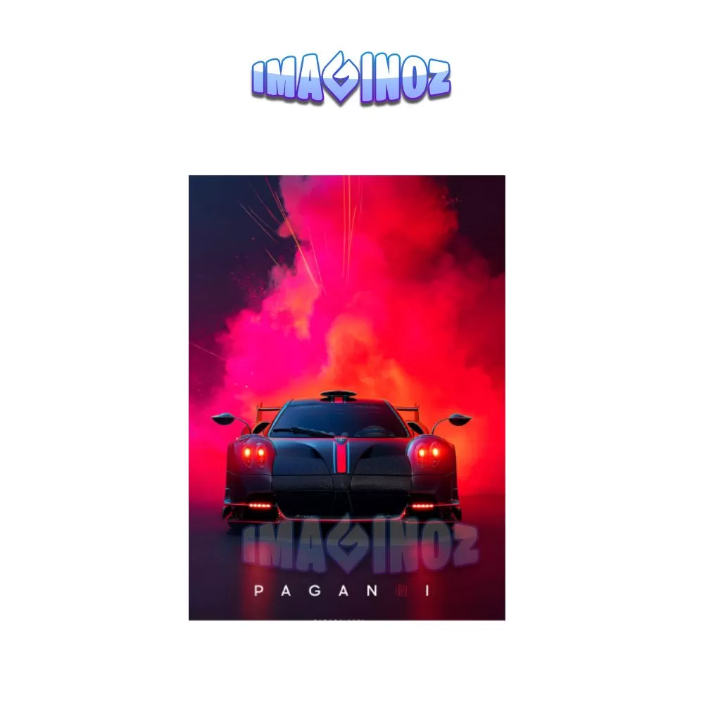 Pagani Supercar Poster A4