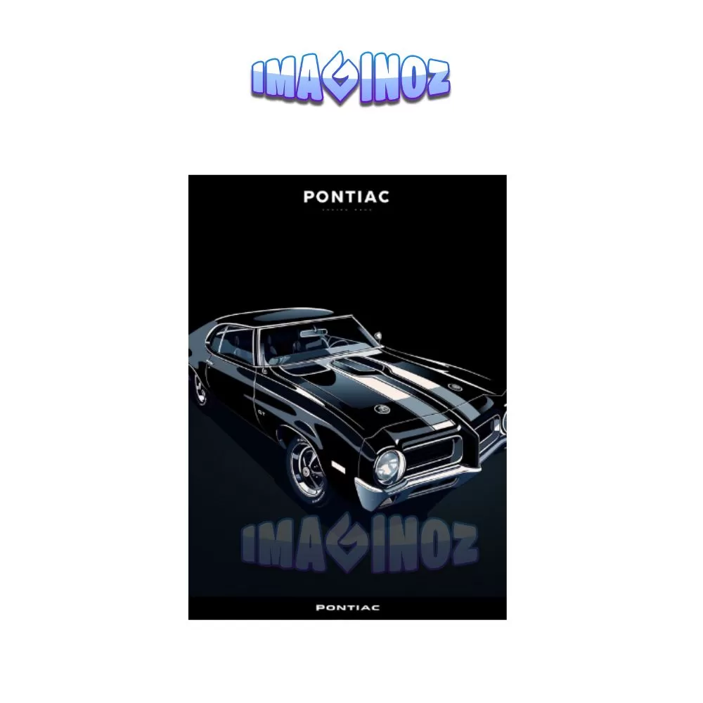 Pontiac GT Muscle Car Poster A4
