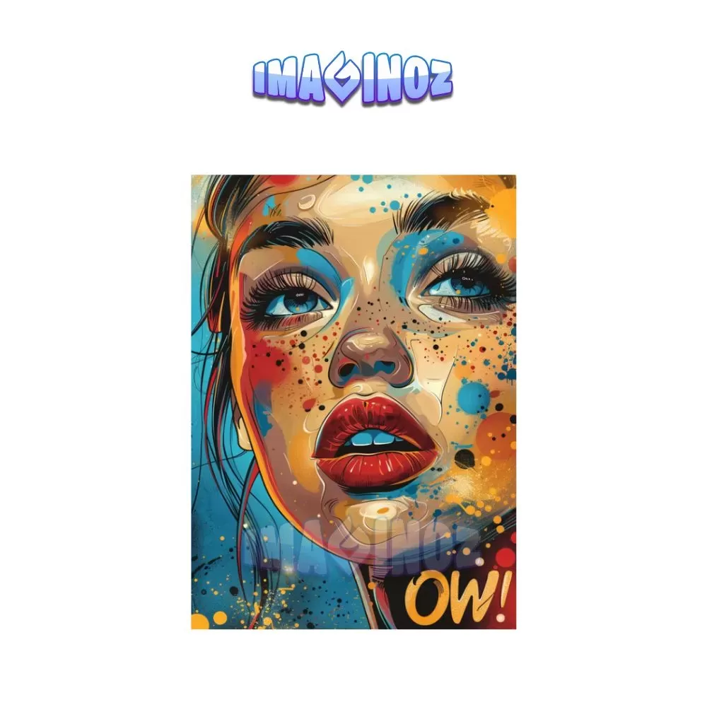 Pop Art Portrait Poster A4