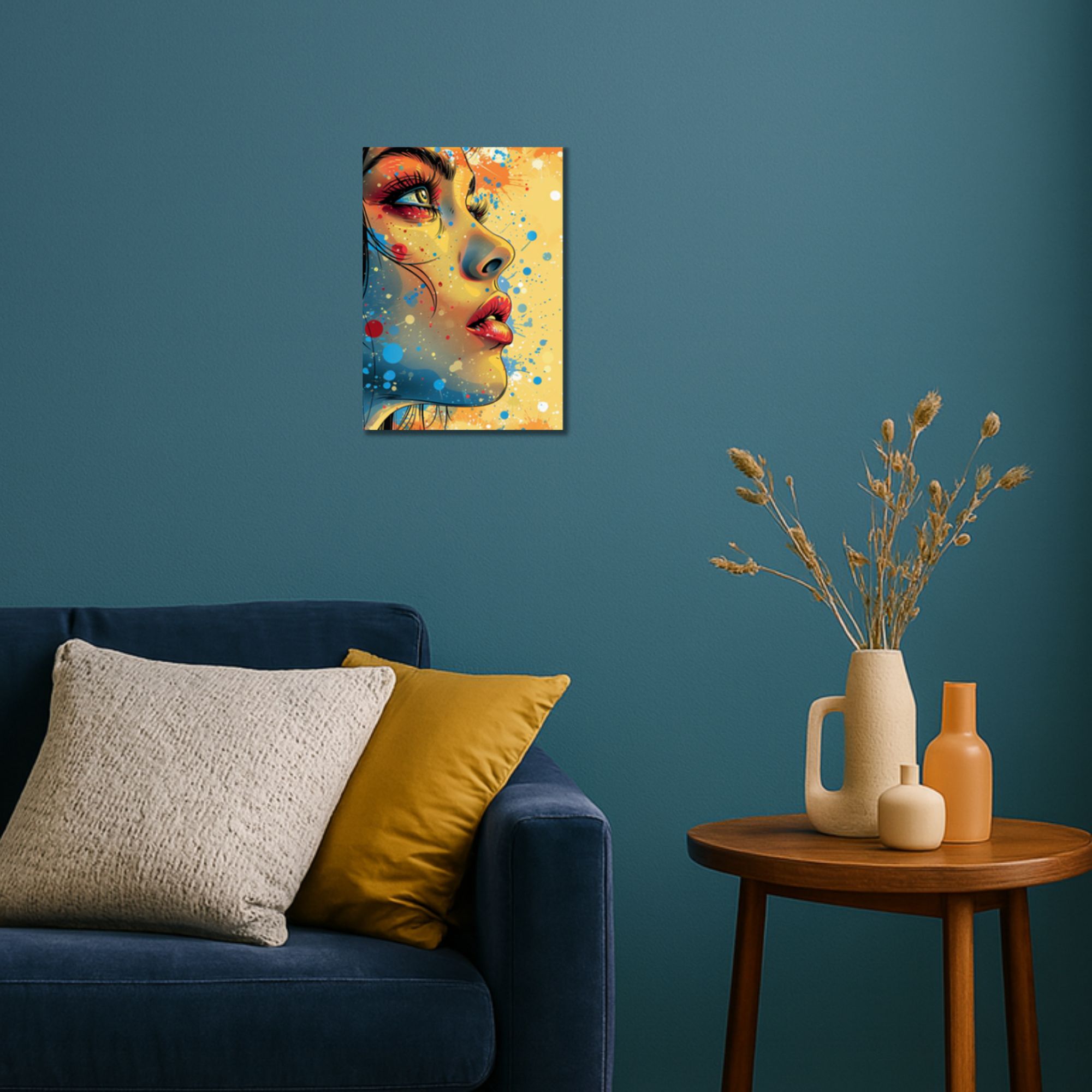 Pop Art Side Profile Poster A4 thumbnail 2