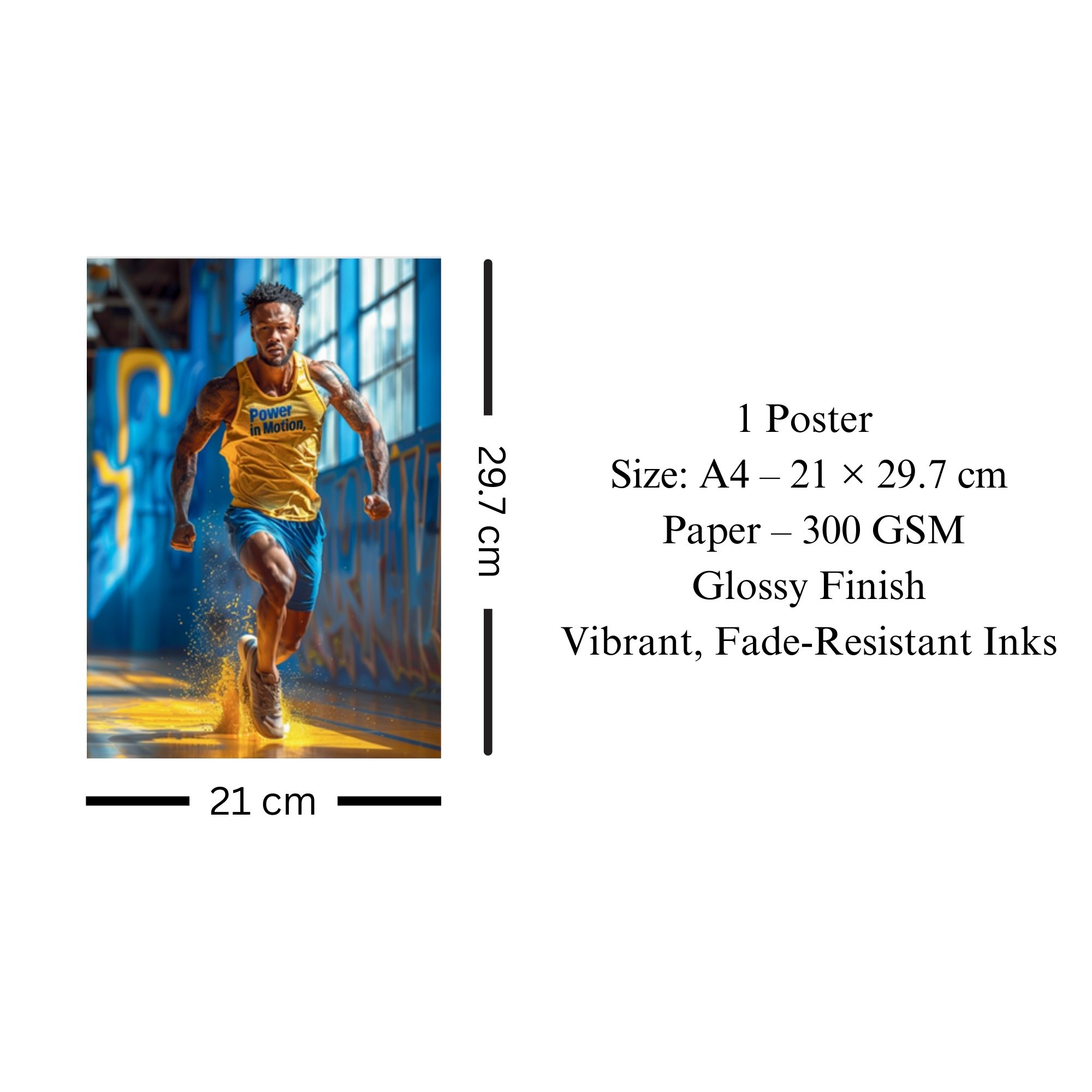 Power in Motion Gym Poster A4 thumbnail 3