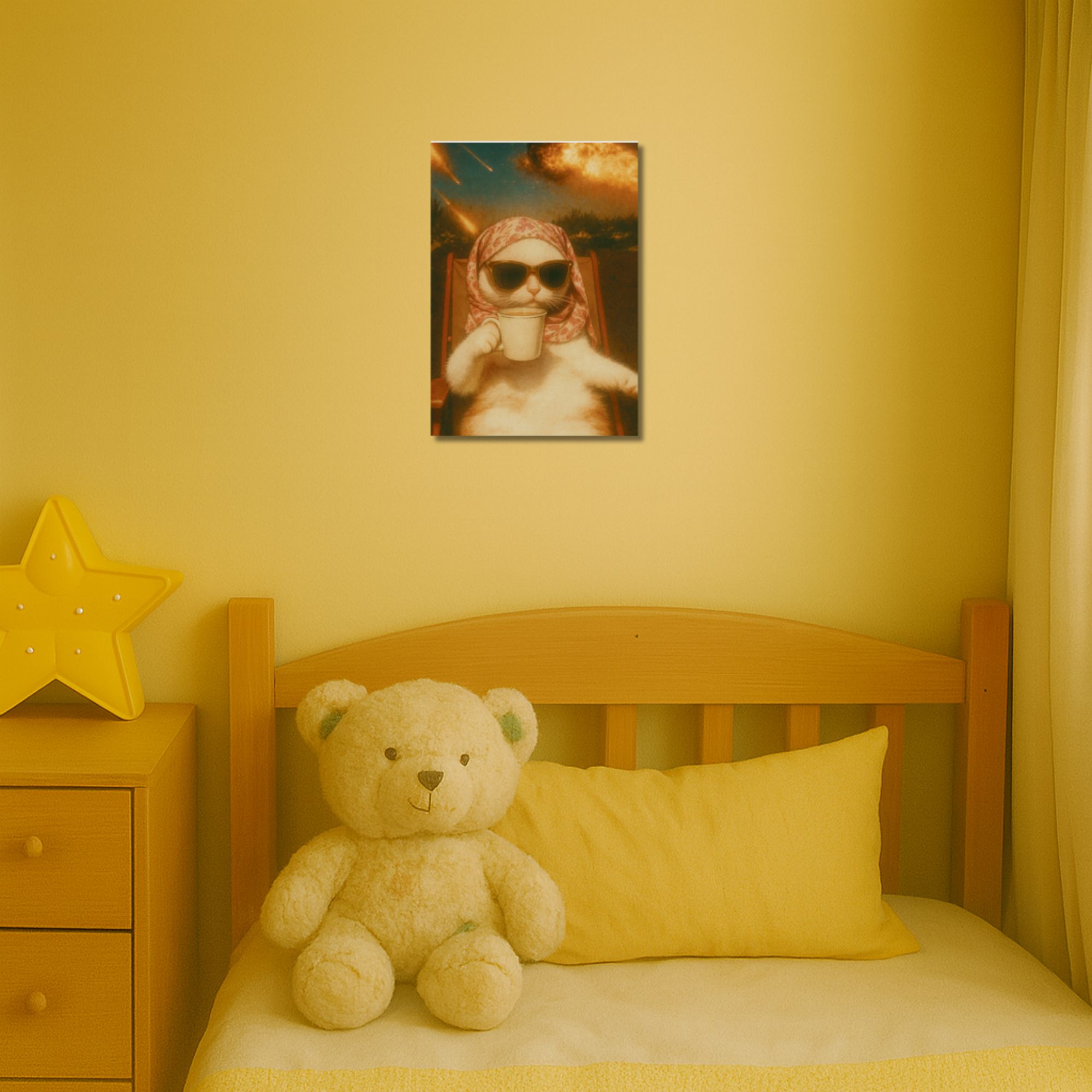 Relaxing Cat Funny Poster A4 thumbnail 2