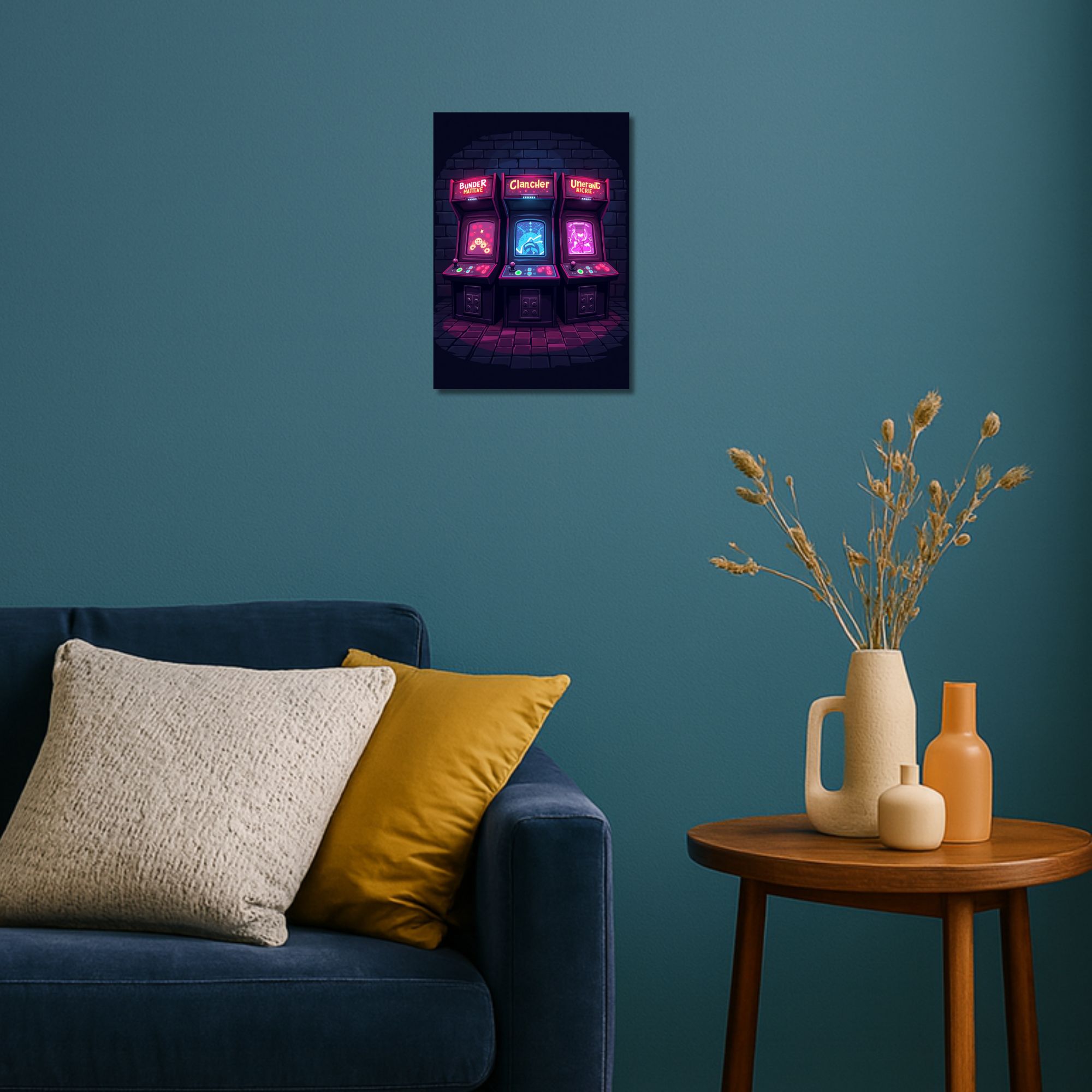 Retro Arcade Machines Poster A4 thumbnail 2