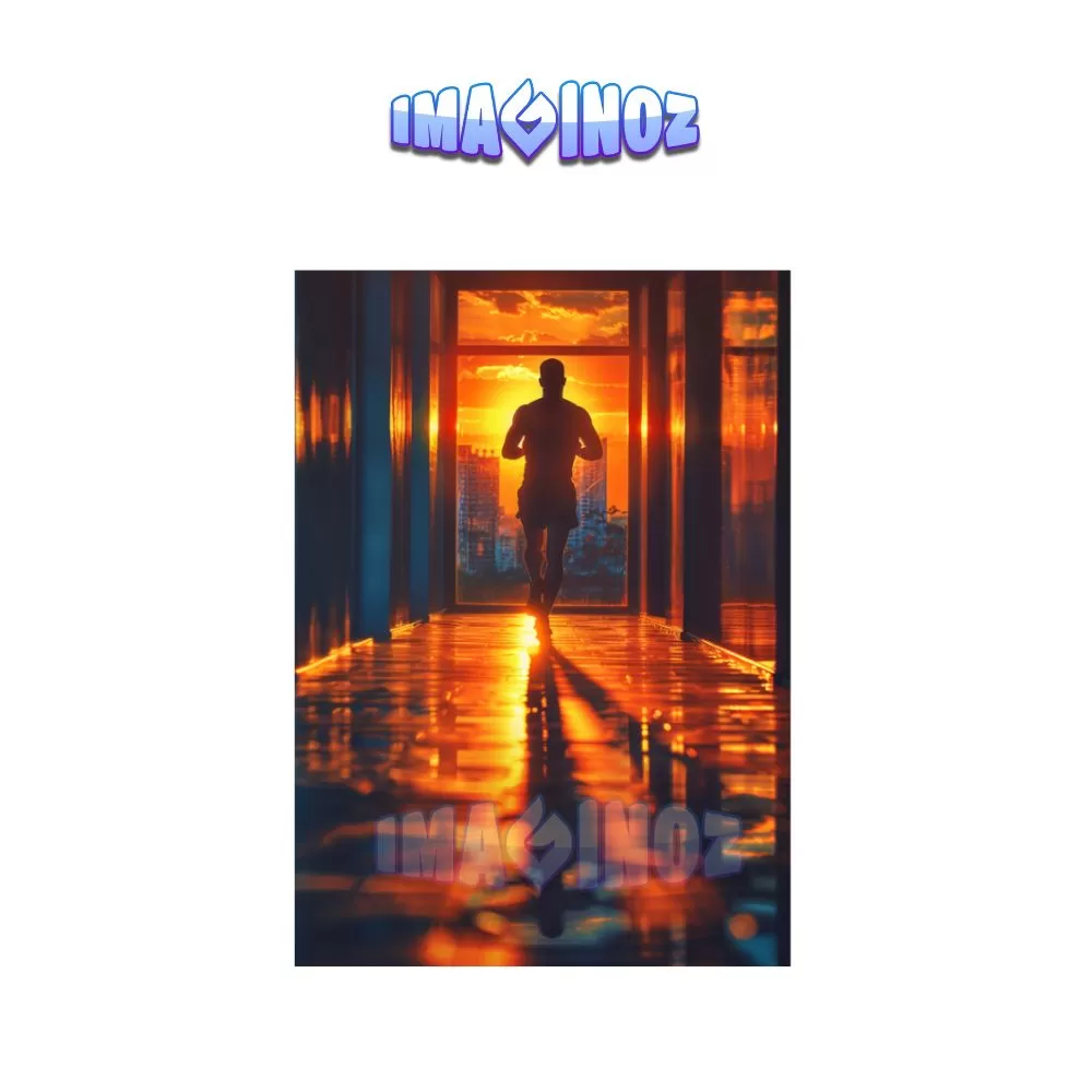 Sunrise Discipline Gym Poster A4