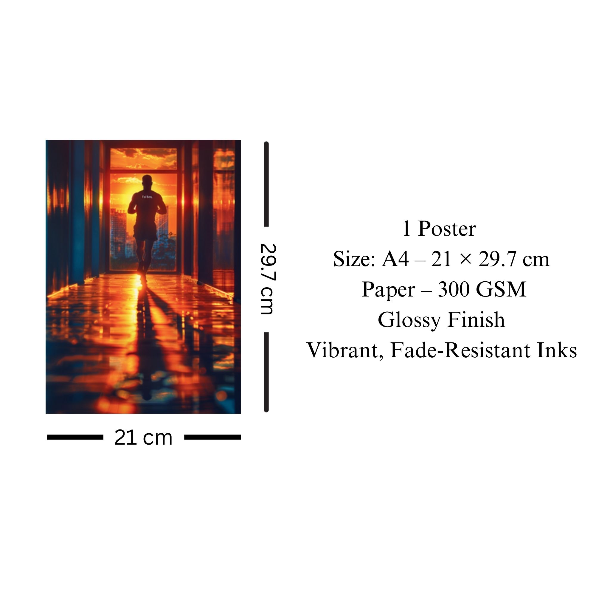 Sunrise Discipline Gym Poster A4 thumbnail 3