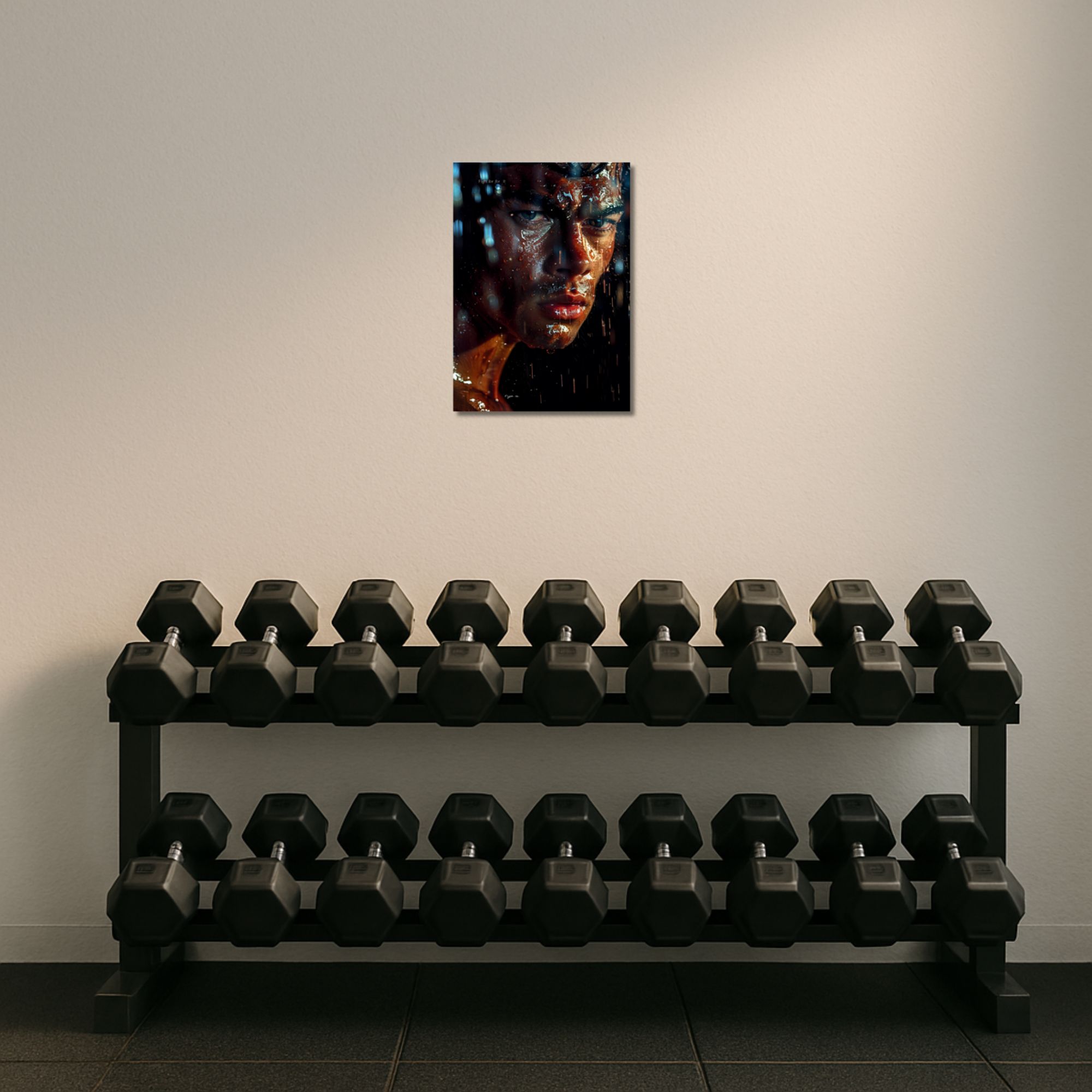 Sweat & Determination Gym Poster A4 thumbnail 2