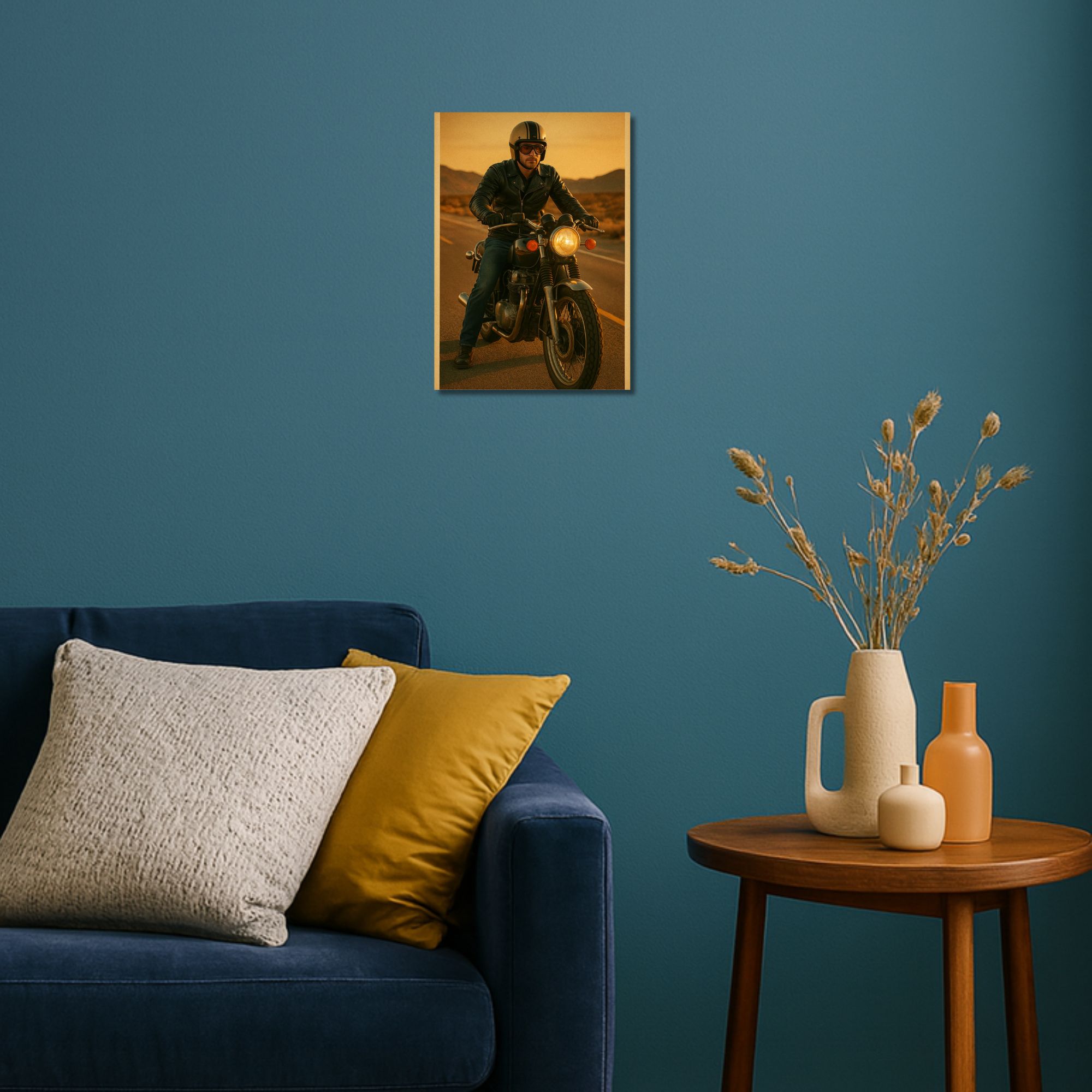 Vintage Biker Poster A4 thumbnail 2