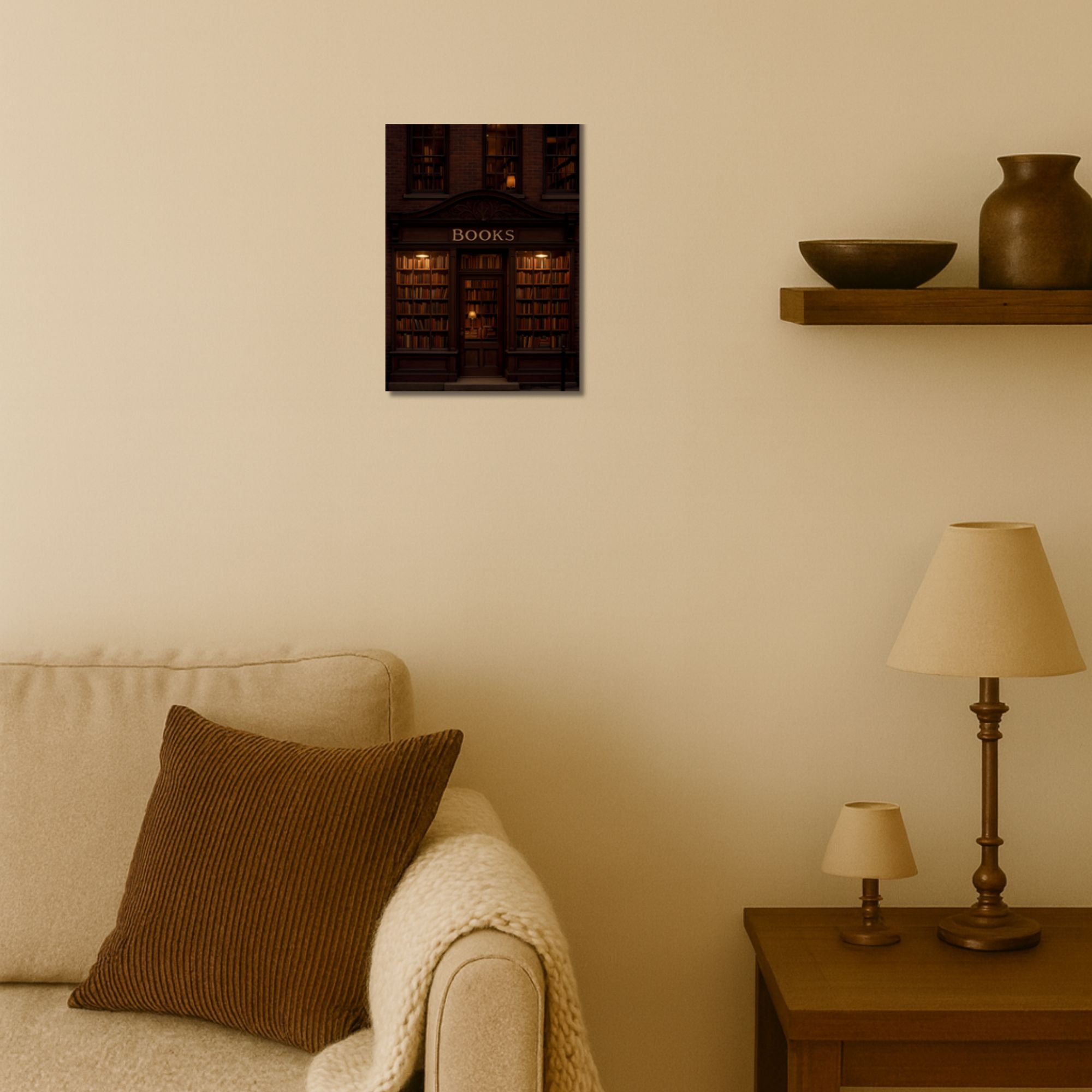 Vintage Bookstore Aesthetic Poster A4 thumbnail 2