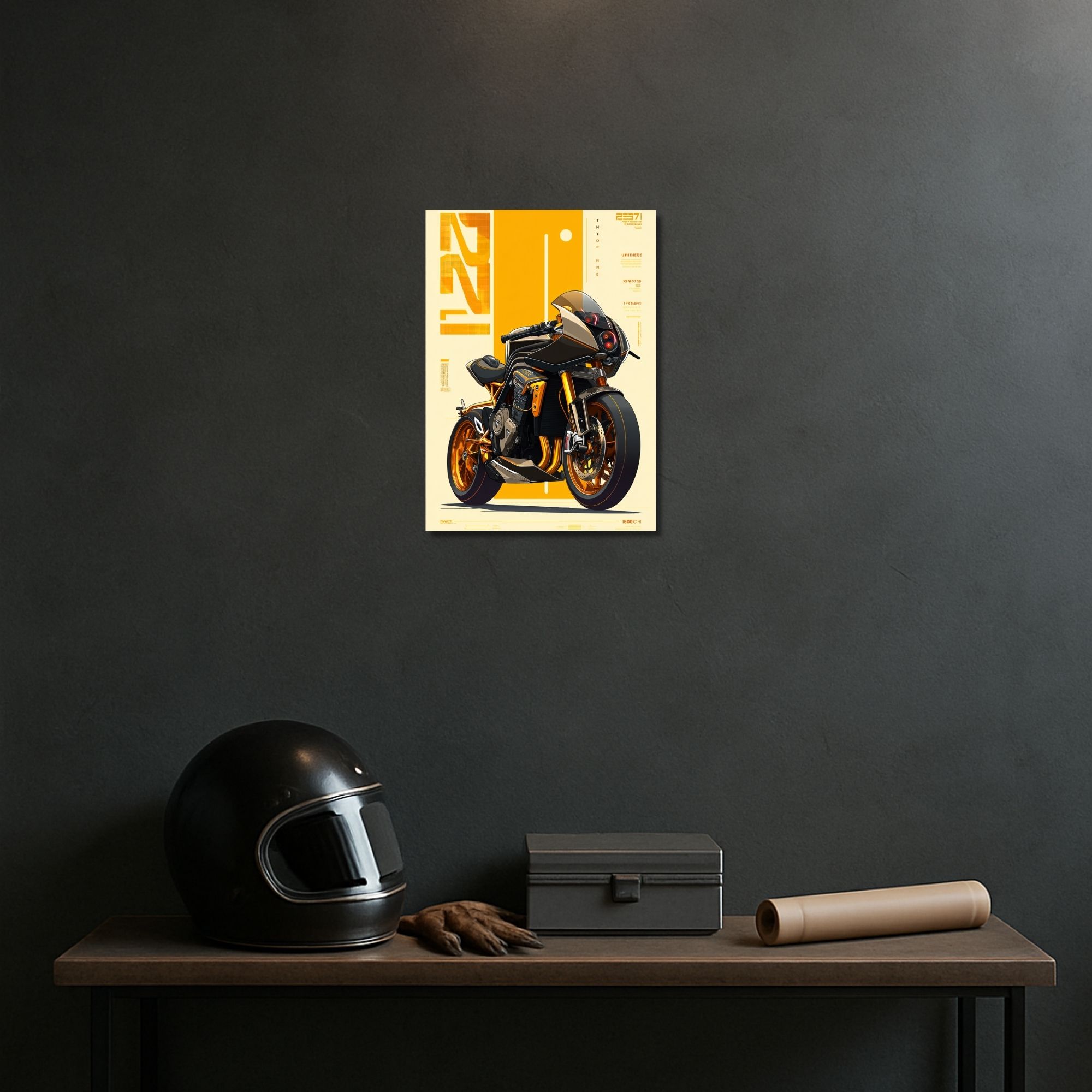 Futuristic Superbike Poster A4 | Tech-Inspired Motorcycle Wall Art thumbnail 2