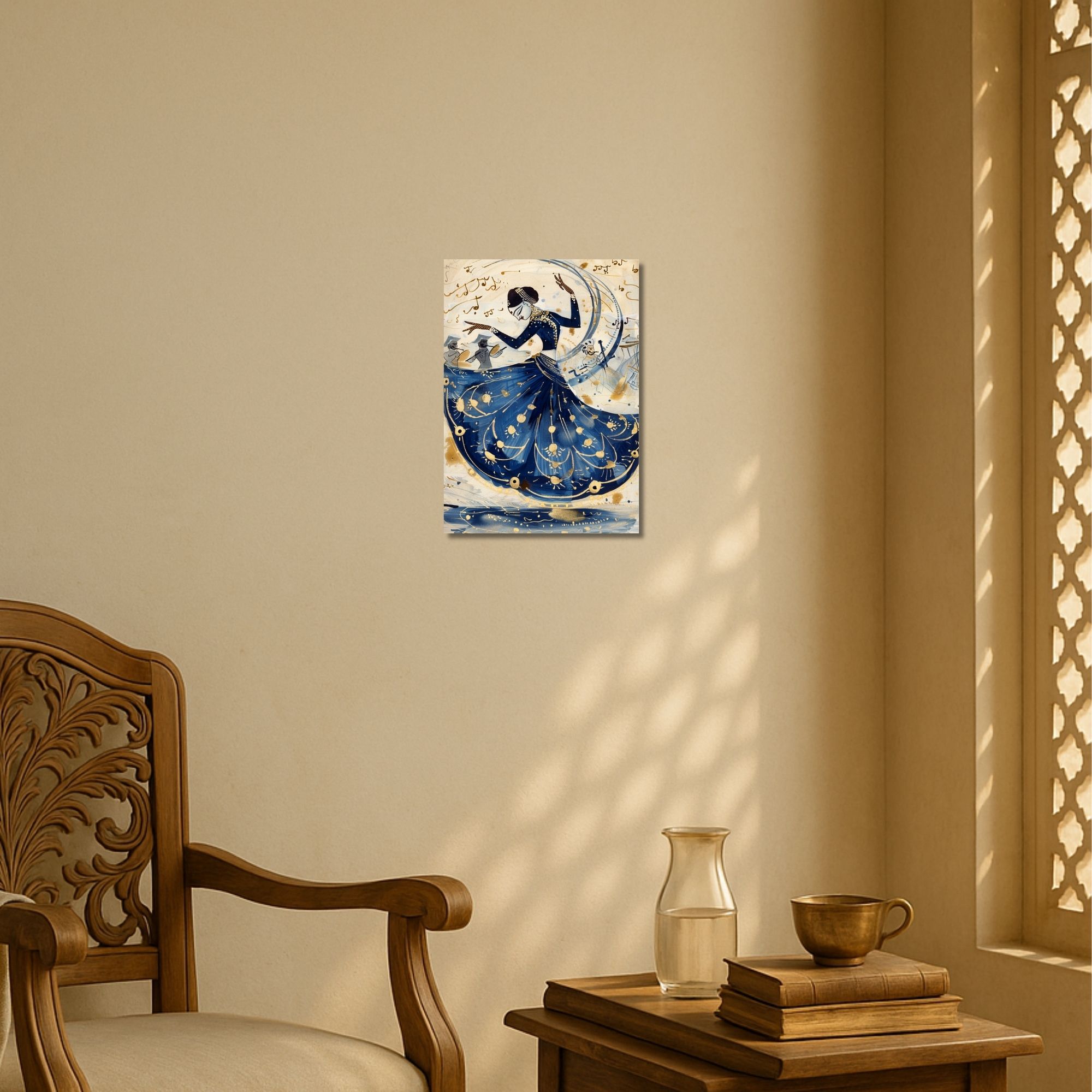 Kathak Dance Poster A4 | Indian Culture Performing Arts Wall Art thumbnail 2