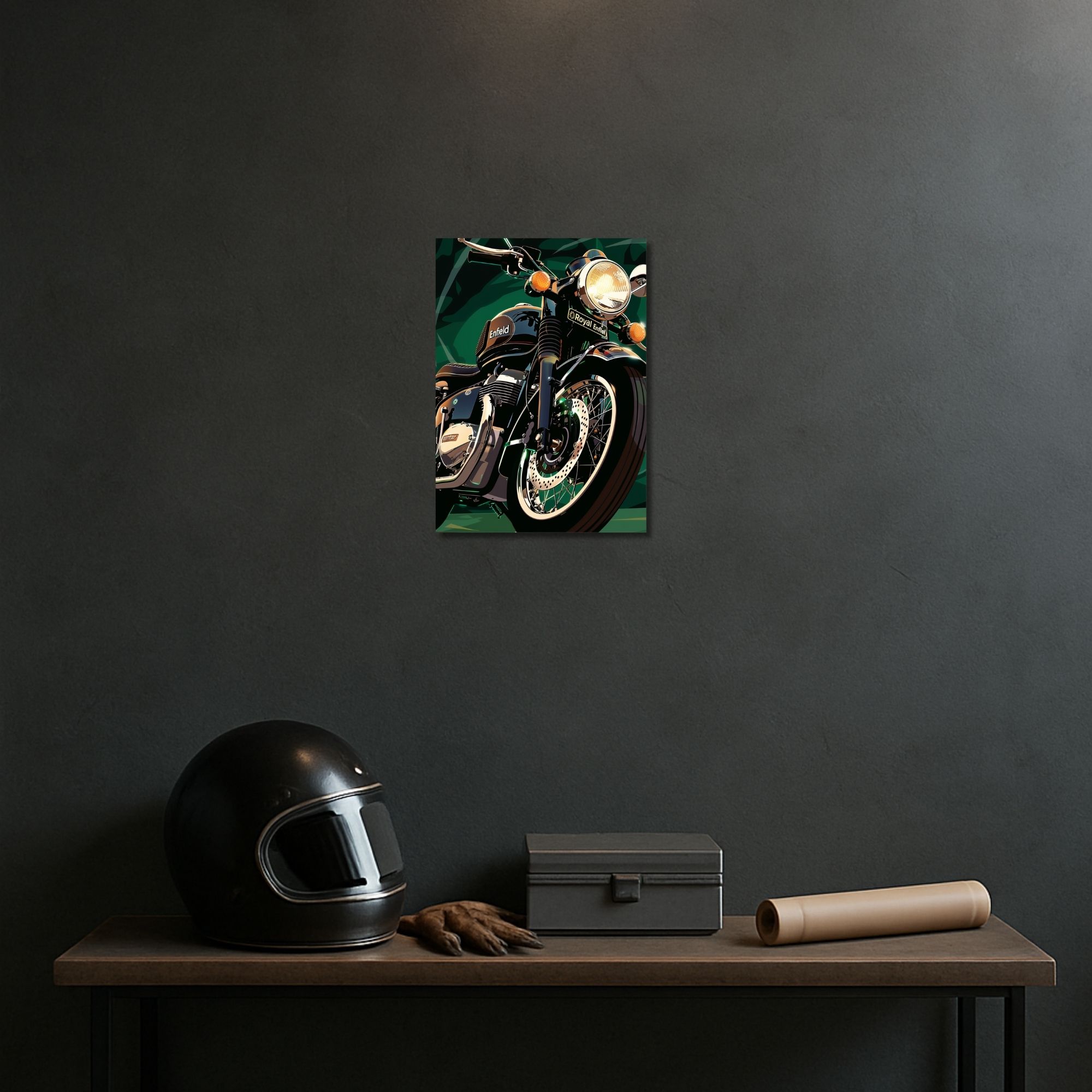 Royal Enfield Classic Motorcycle Poster A4 | Premium Wall Art thumbnail 2
