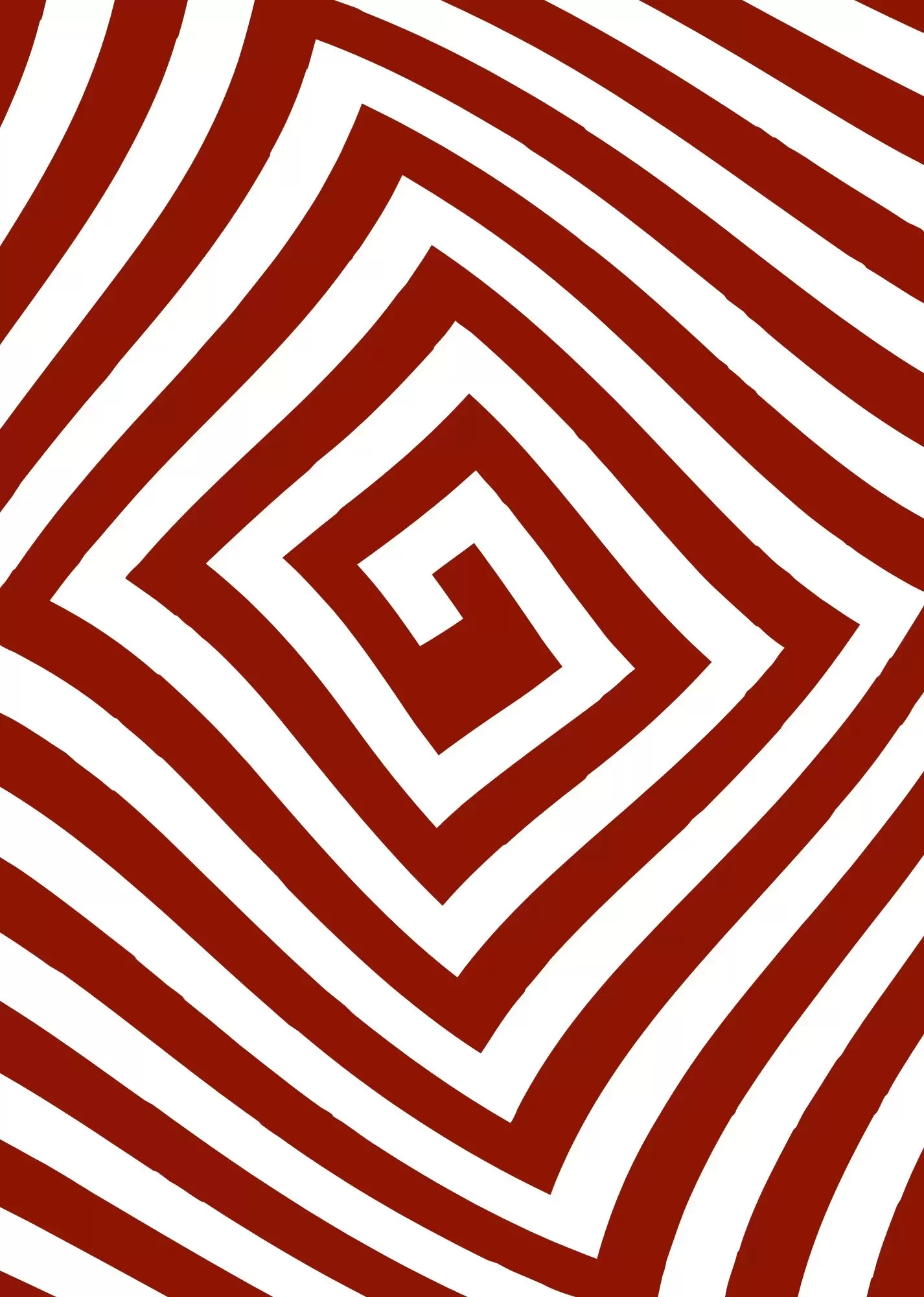 Abstract Geometric Spiral Pattern Poster – A5 Size