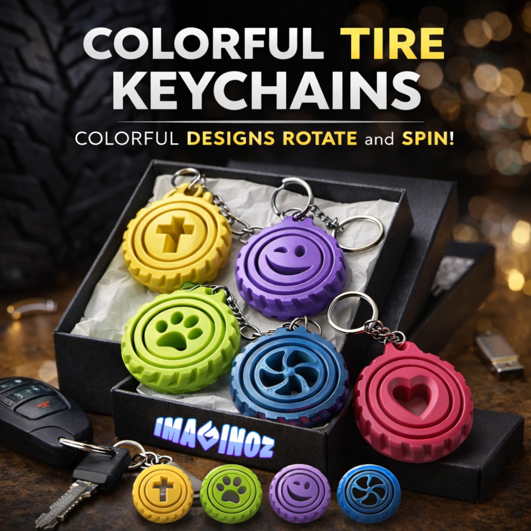 Dog Paw Tire Keychain thumbnail 2