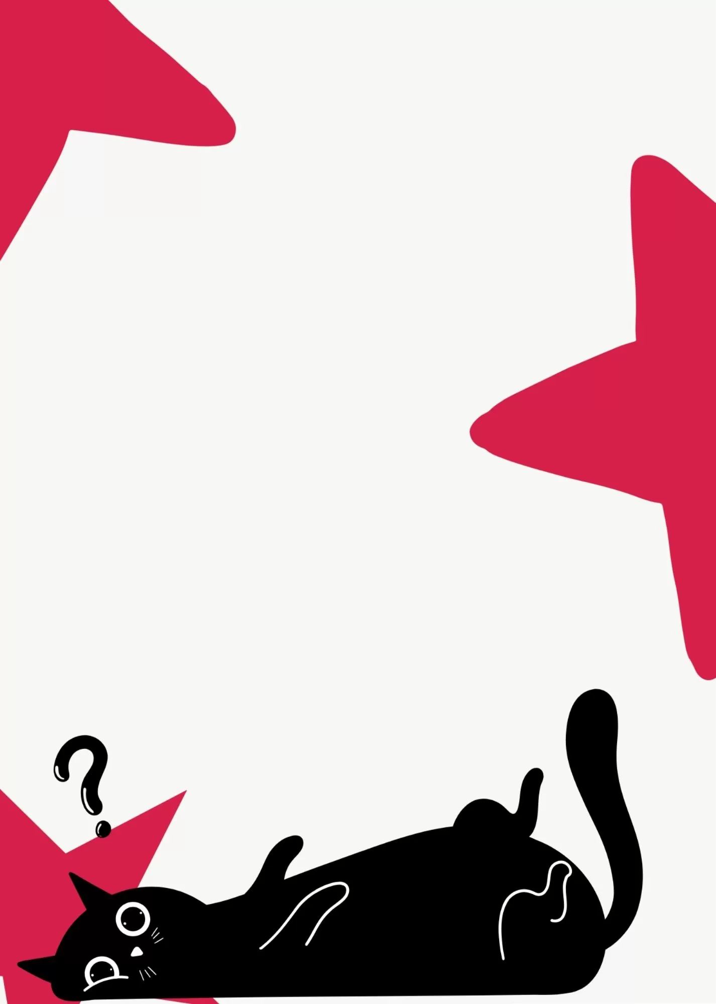 Playful Duck with Heart Glasses A5 Poster - “Curious Cat Minimal A5 Poster