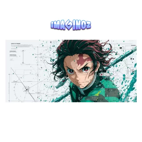 Demon Slayer Tanjiro Anime Poster (12×25 Inch) — 350 GSM Laminated | Imaginoz