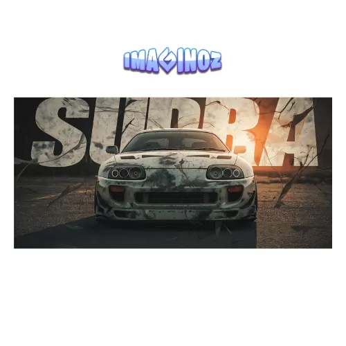 Toyota Supra JDM Car Poster (12×25 Inch) — 350 GSM Laminated | Imaginoz