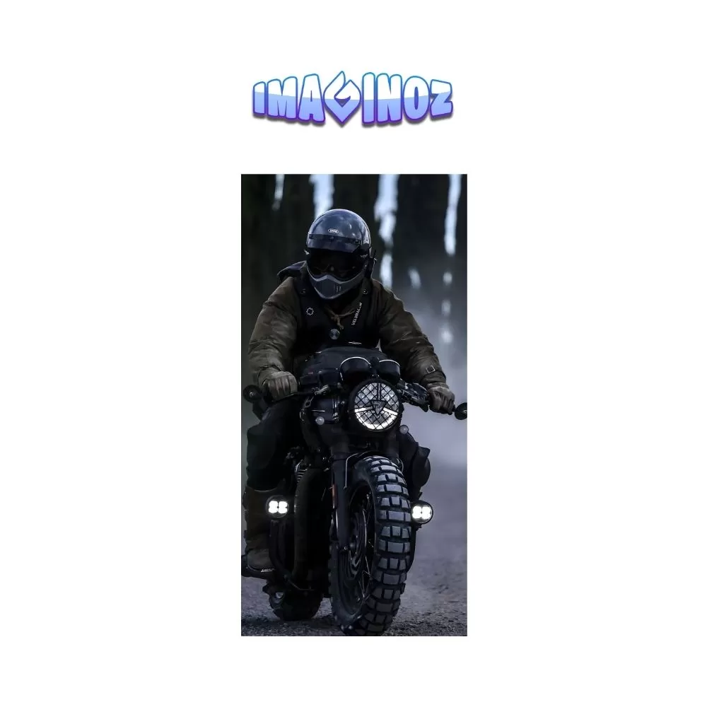 Adventure Motorcycle Rider Poster