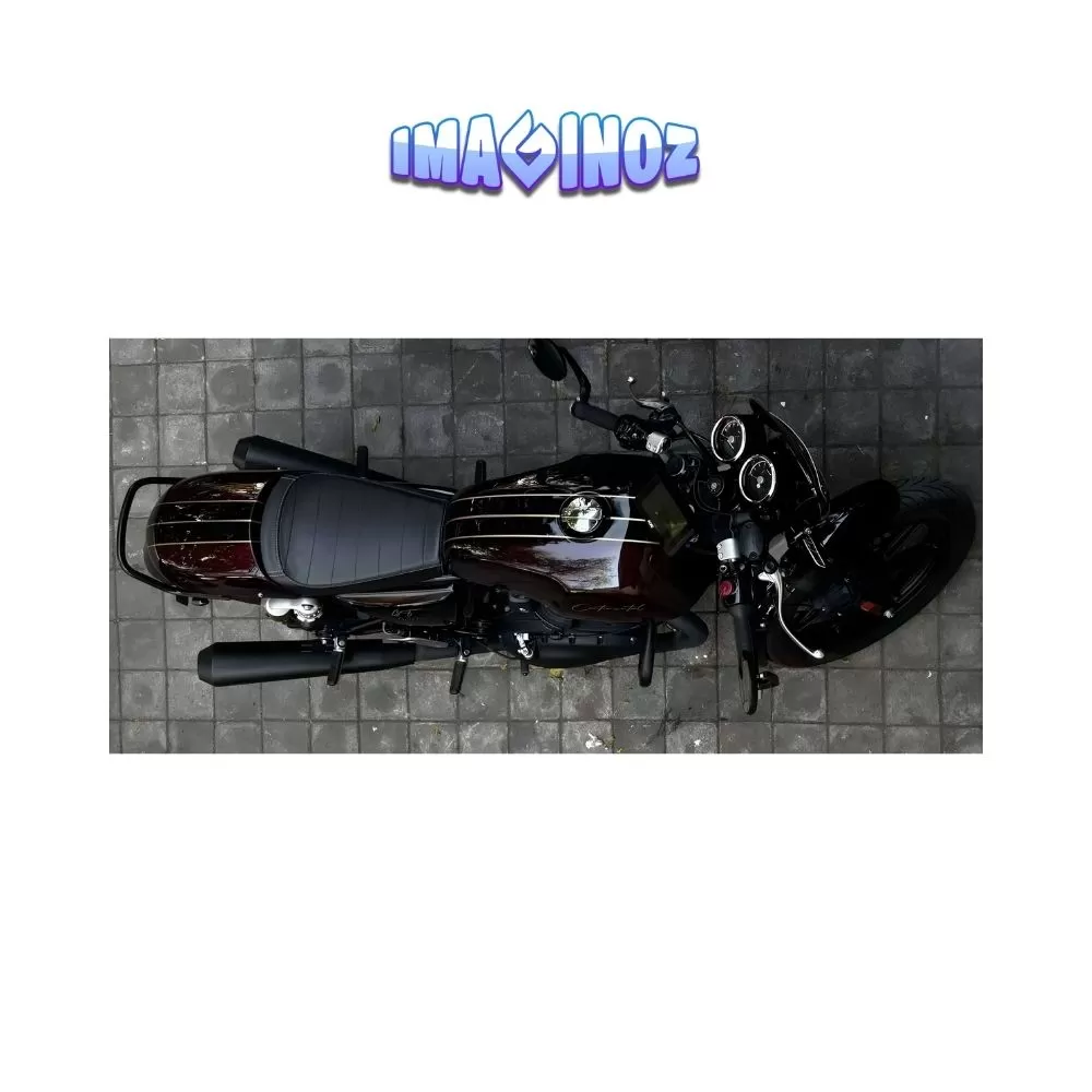 Classic Cafe Racer Motorcycle Poster