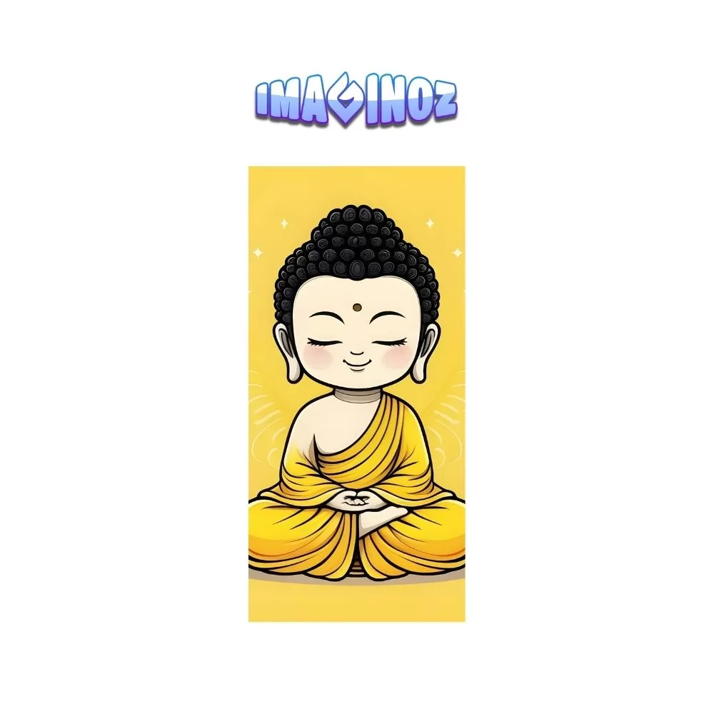 Cute Meditating Buddha Spiritual Poster