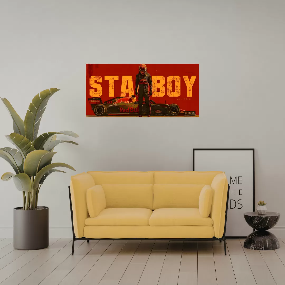 Formula 1 Racing Poster – Red Bull Style (12×25 Inch) | 350 GSM Laminated | Imaginoz image 2