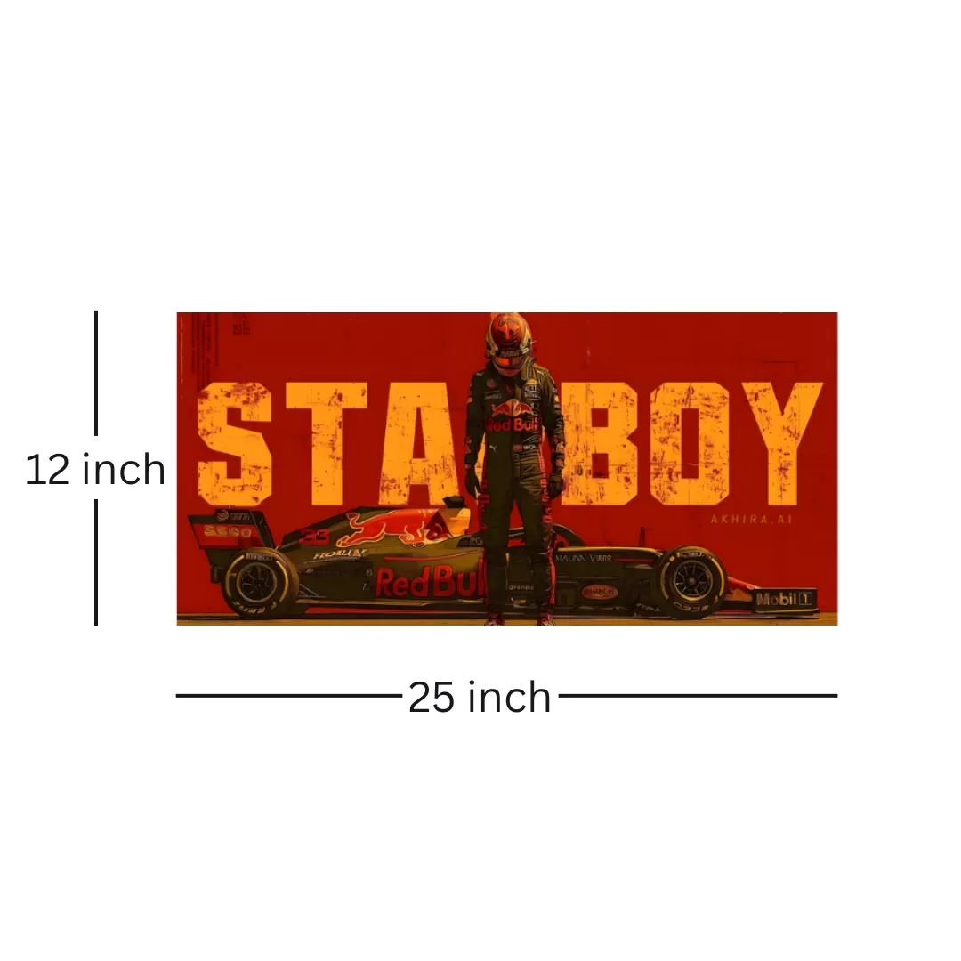 Formula 1 Racing Poster – Red Bull Style (12×25 Inch) | 350 GSM Laminated | Imaginoz image 3