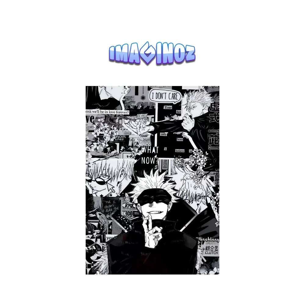 Gojo Satoru Aesthetic Manga Anime Poster A5